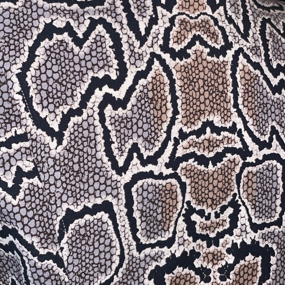 Six Button Double Breasted Knit Python Print Blaz… - image 6